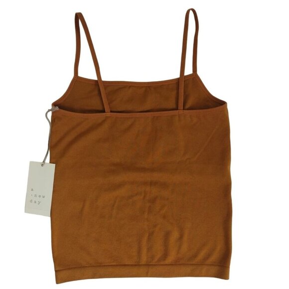 A New Day Women's XS Brown Spaghetti Strap Tank Top, NWT - Picture 5 of 7